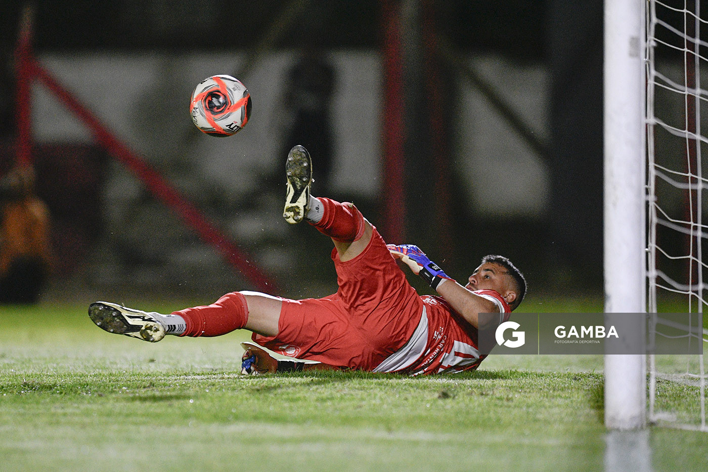 Guillermo Reyes, golero de Plaza Colonia, Copa AUF Uruguay. Estadio Campeones Olímpicos.