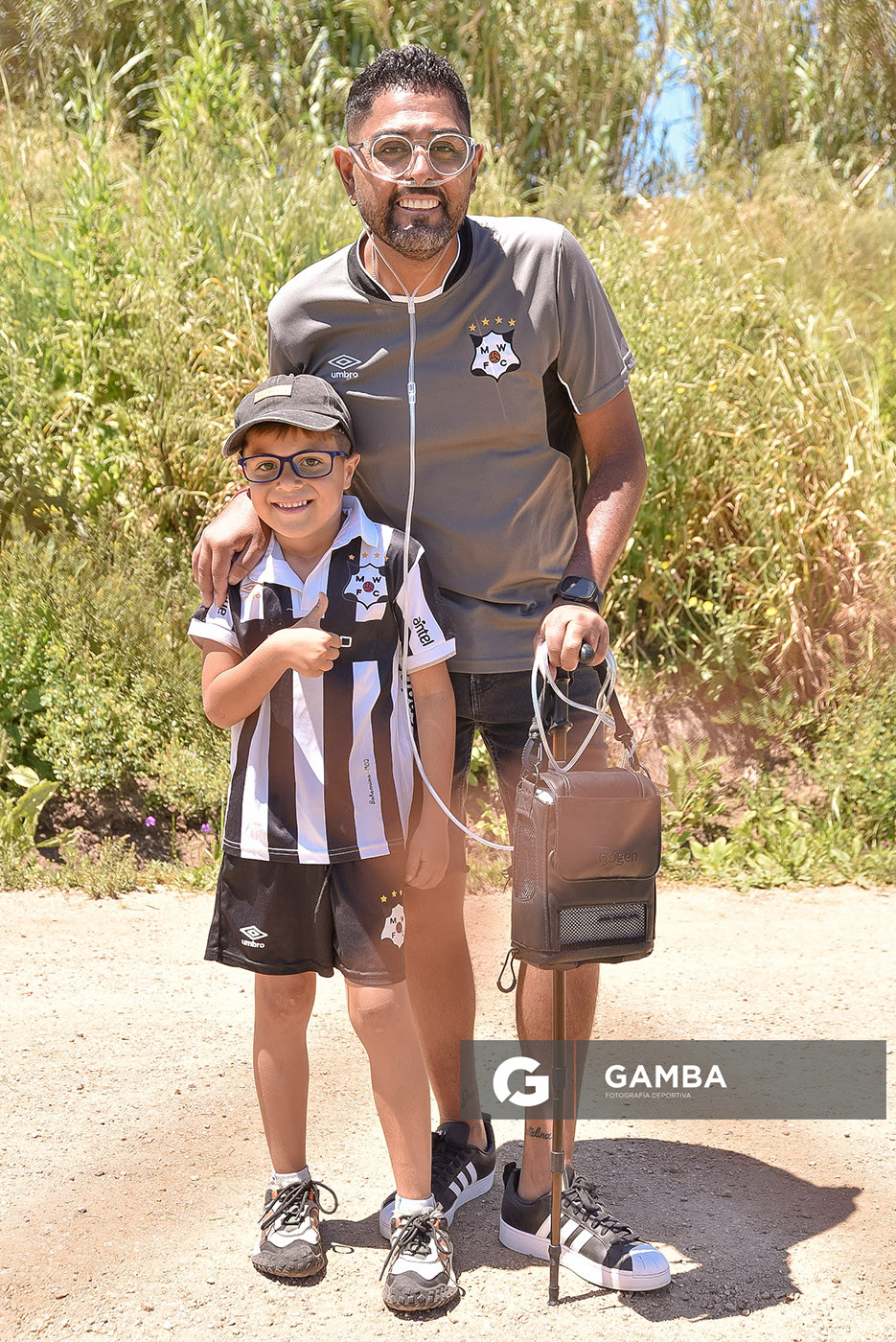 Renzo Díaz, hincha de Wanderers. Campeonato Uruguayo de Fútbol Femenino. Complejo Walter Devoto.