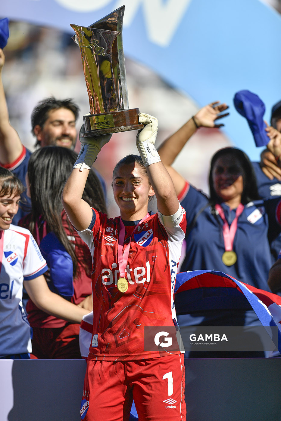 Nacional Campeón. Campeonato Uruguayo de Fútbol Femenino. Estadio Gran Parque Central.