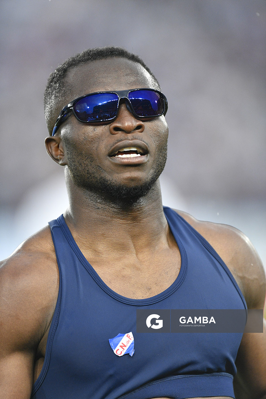 Christian Ébere, de Nacional, Liga AUF Uruguaya. Estadio Gran Parque Central.