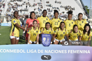 Titulares de Ecuador. Conmebol Liga de Naciones Femenina . Estadio Parque Alfredo Viera.