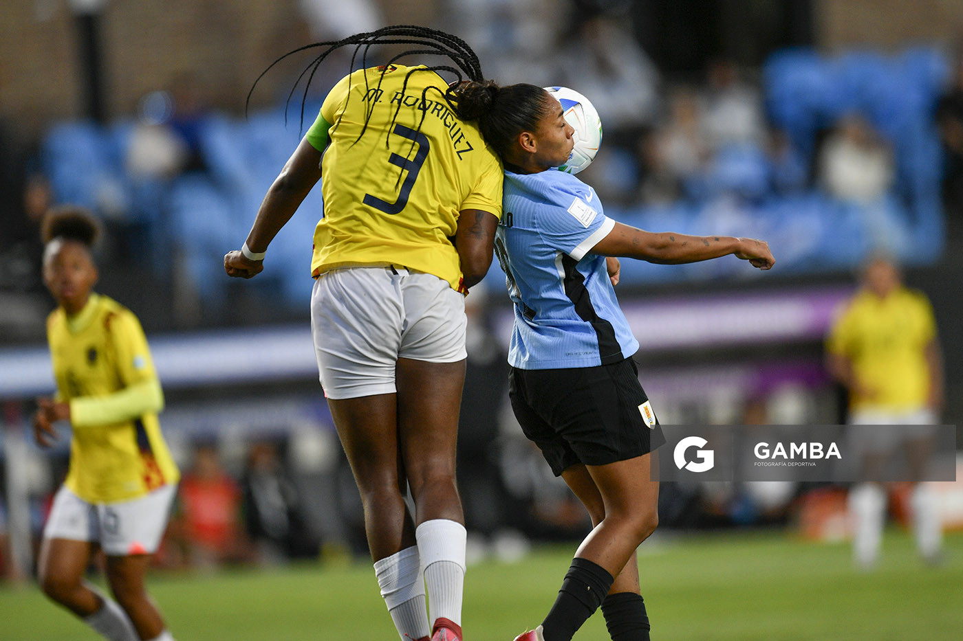Wendy Carballo, de Uruguay, Conmebol Liga de Naciones Femenina . Estadio Parque Alfredo Viera.