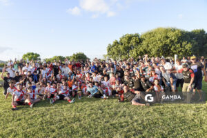 Barrio Olímpico campeón del Torneo Clausura. Campeonato Minuano. Cancha de Nacional.