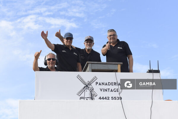Román Nappa, Gustavo Castro, José Pastorino y Enrique Farina, Campeonato Minuano. Estadio La Bombonera Roja.