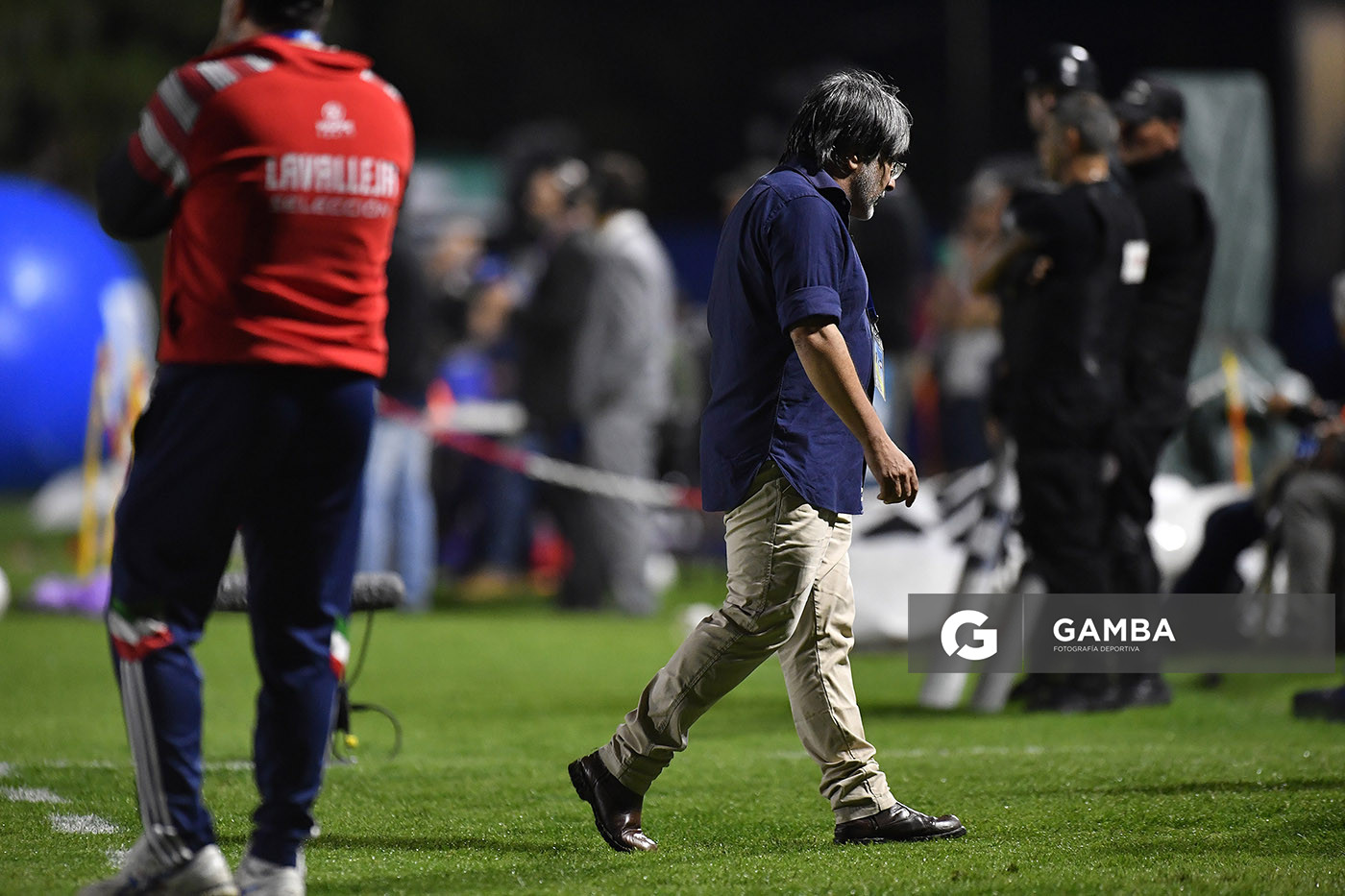 Gerardo Cano, director técnico de Lavalleja. 21ª Copa Nacional de Selecciones. Estadio Casto Martínez Laguarda.
