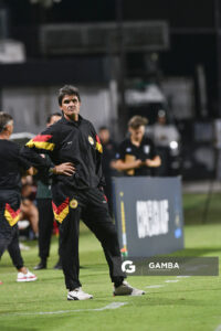 Leonel Rocco, director técnico de Progreso, Copa de la Liga AUF 2026. Estadio Parque Alfredo V. Viera.