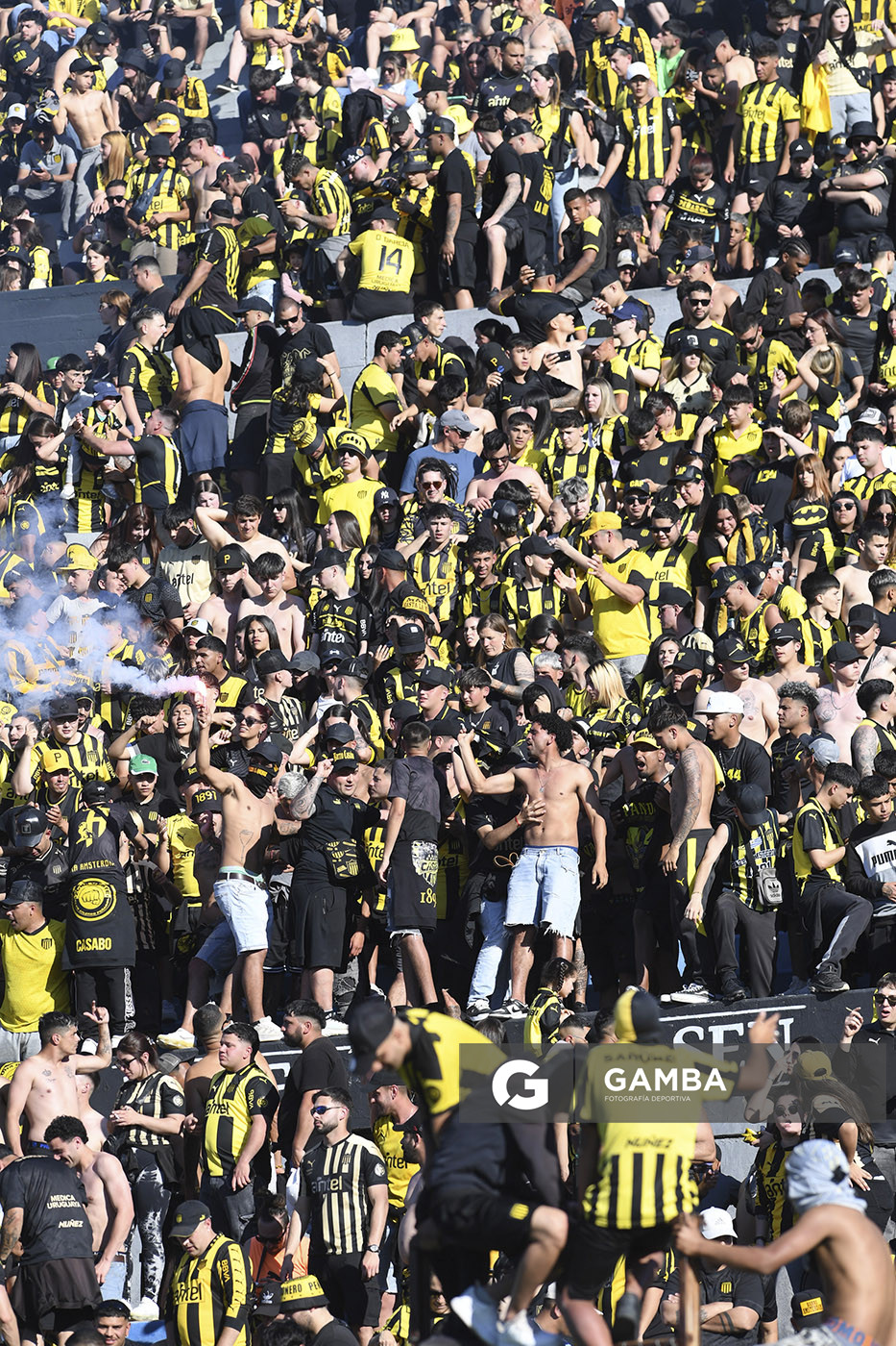 Hinchas de Peñarol, Torneo Clausura. Estadio Centenario.