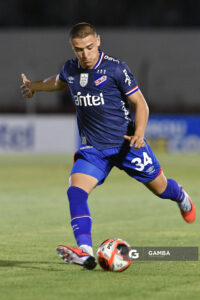 Federico Bais, de Nacional, Liga AUF Uruguaya 2026 «Juan Carlos De Lima». Estadio Campeones Olímpicos.