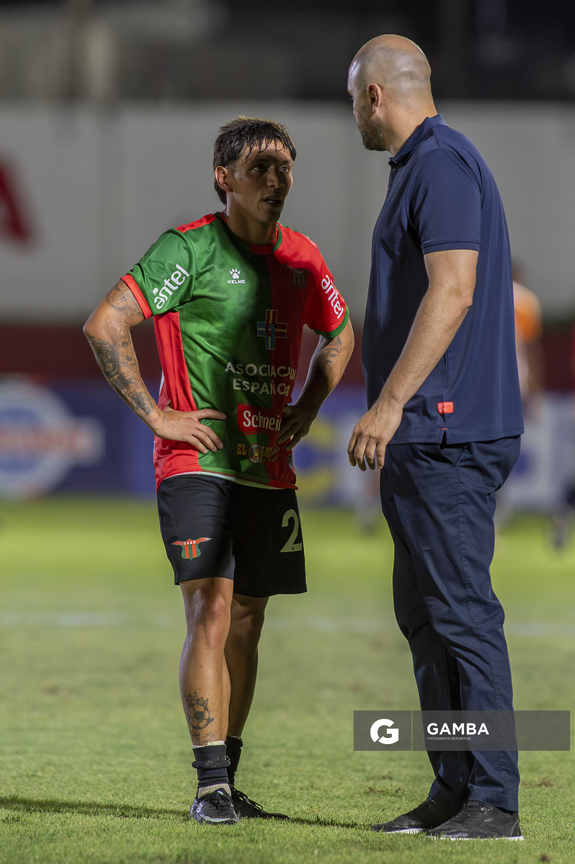 Fredy Martínez, de Boston River. Jadson Viera, director técnico de Nacional. Liga AUF Uruguaya 2026 «Juan Carlos De Lima». Estadio Campeones Olímpicos.