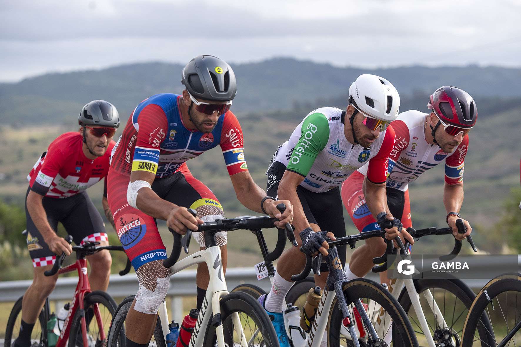 Agustín Alonso, Lucas Gaday, Leonel Rodríguez y Ignacio Negrin. 54ª edición de Rutas de América. Repecho Ramallo.