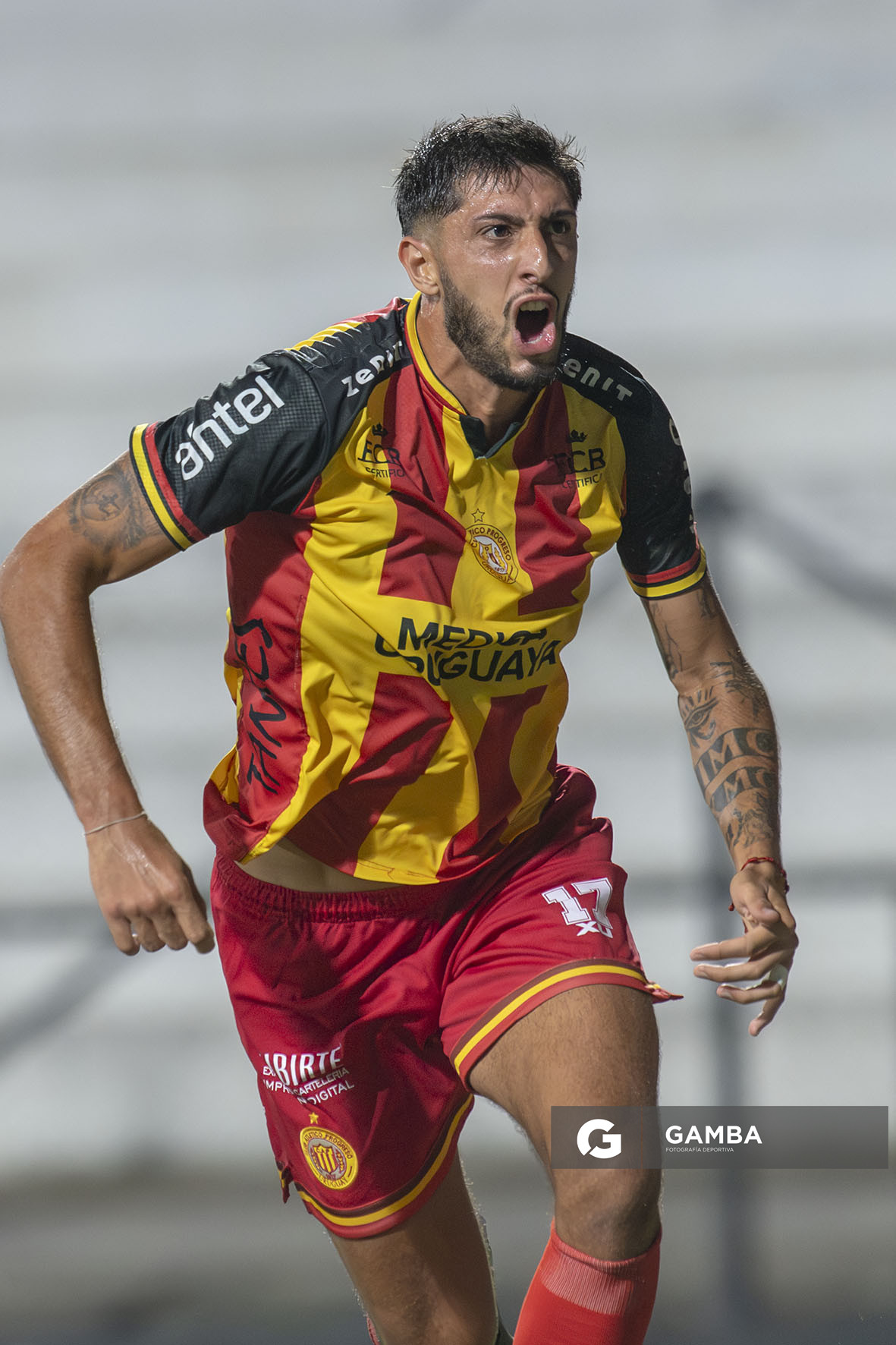 Diego Sánchez, de Progreso, Copa de la Liga AUF 2026. Estadio Parque Alfredo V. Viera.