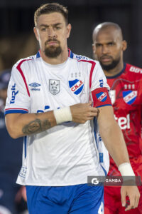 Sebastián Coates, de Nacional, Supercopa Uruguaya 2026. Estadio Centenario.