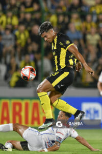 Matías Arezo, de Peñarol, Liga AUF Uruguaya 2026 «Juan Carlos De Lima». Estadio Domingo Burgueño.