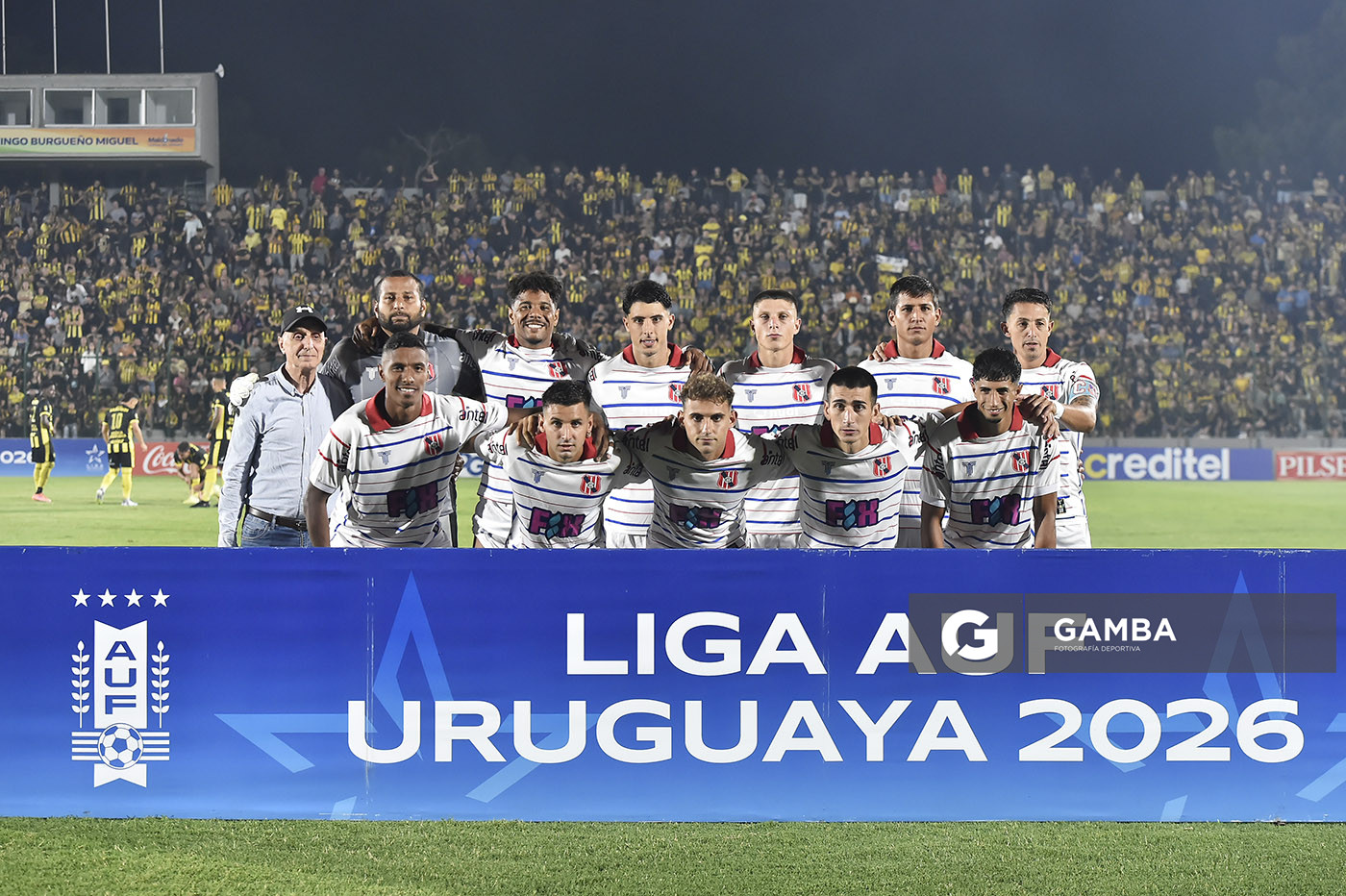 Titulares de Central Español. Liga AUF Uruguaya 2026 «Juan Carlos De Lima». Estadio Domingo Burgueño.