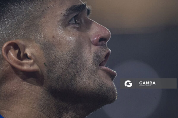 Maximiliano Gómez, de Nacional, Liga AUF Uruguaya 2026 «Juan Carlos De Lima». Estadio Gran Parque Central.