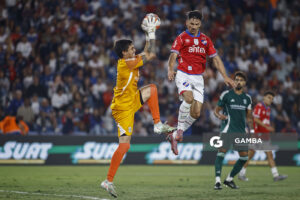 Facundo Machado, golero de Racing, Liga AUF Uruguaya 2026 «Juan Carlos De Lima». Estadio Gran Parque Central.