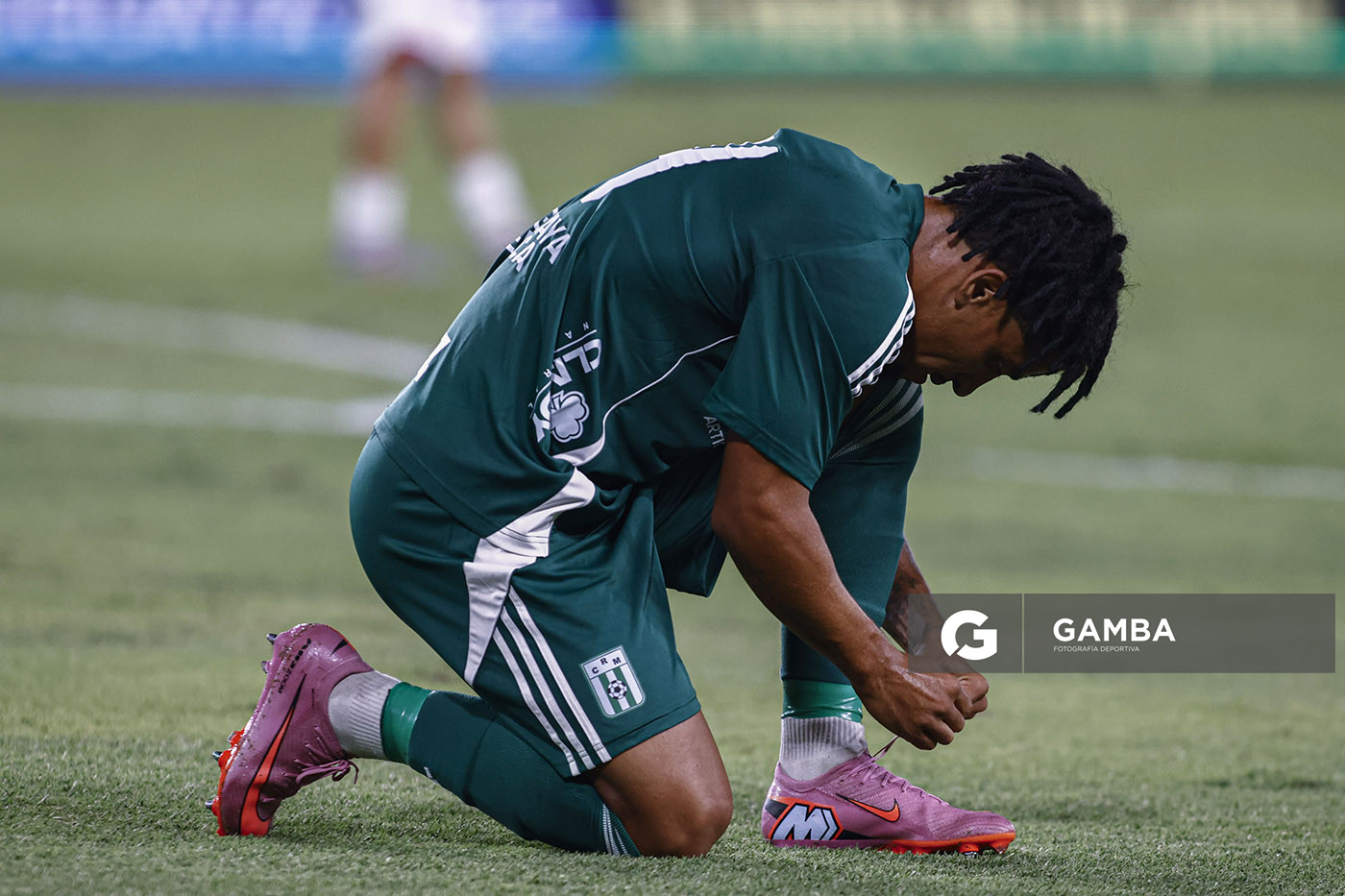 Erik de los Santos, de Racing, Liga AUF Uruguaya 2026 «Juan Carlos De Lima». Estadio Gran Parque Central.