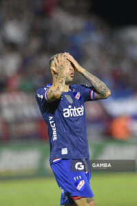 Nicolás López, de Nacional, Liga AUF Uruguaya 2026 «Juan Carlos De Lima». Estadio Silvestre O. Landoni.