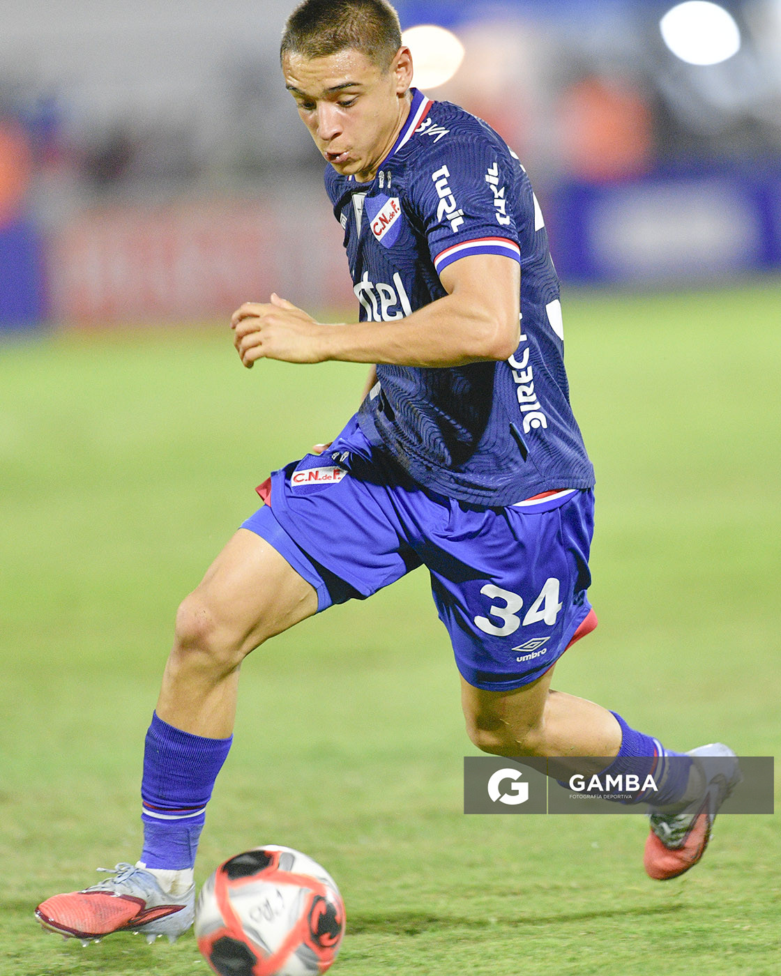 Federico Bais, de Nacional, Liga AUF Uruguaya 2026 «Juan Carlos De Lima». Estadio Silvestre O. Landoni.