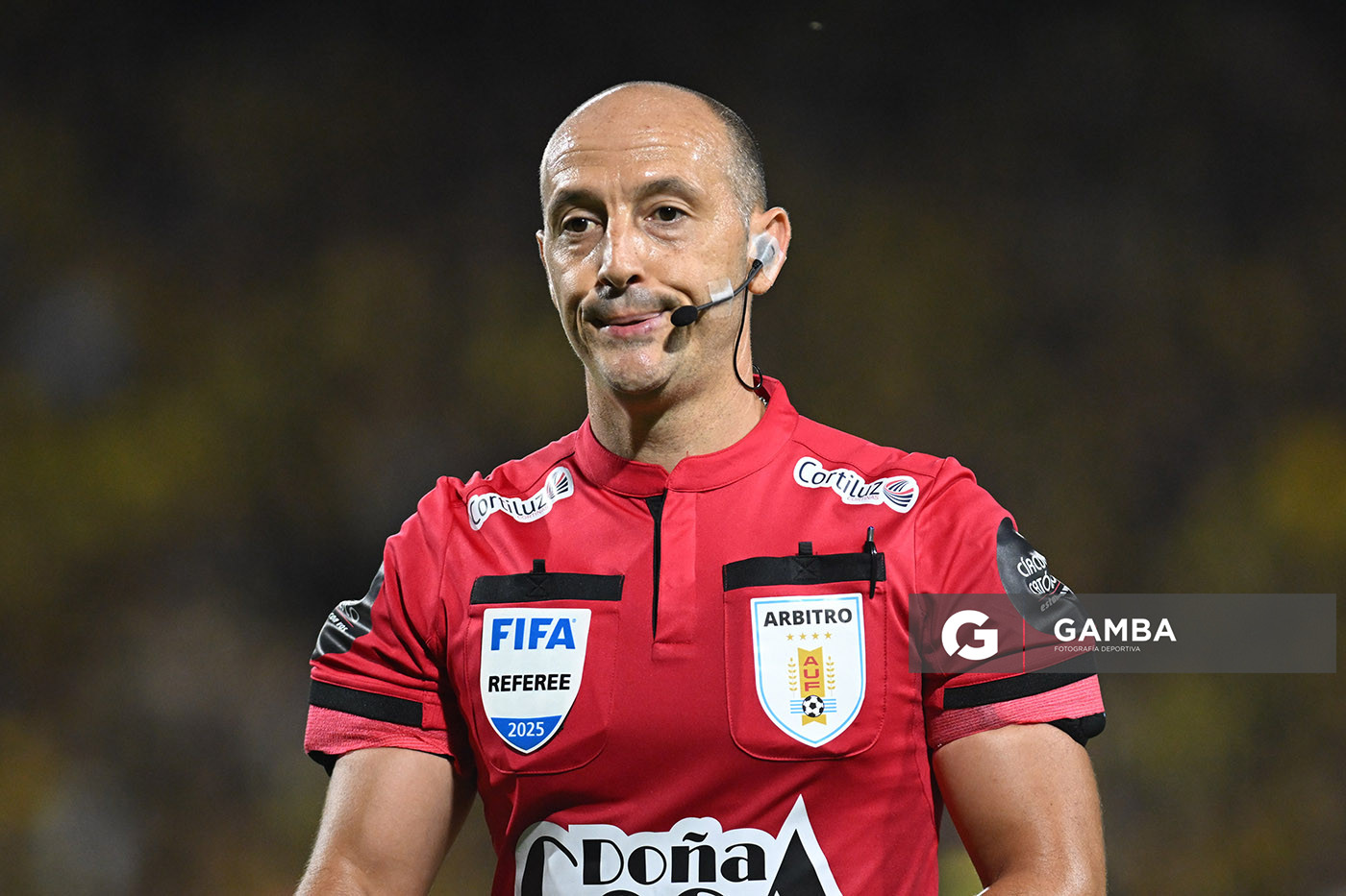 Javier Burgos, árbitro central, Liga AUF Uruguaya 2026 «Juan Carlos De Lima». Estadio Campeón del Siglo.