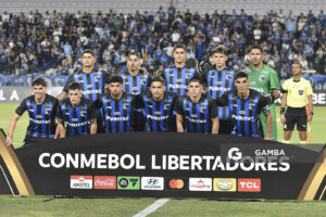 Titulares de Liverpool. Copa Conmebol Libertadores. Estadio Parque Alfredo V. Viera.