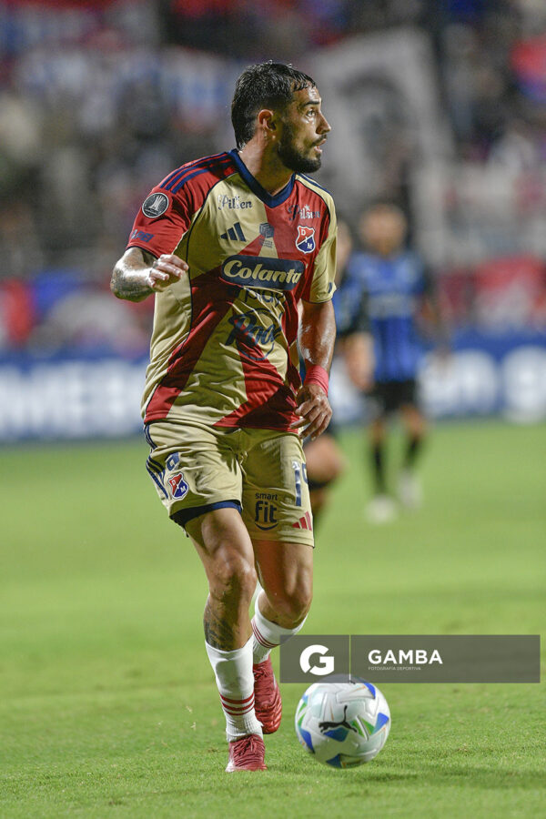 Francisco Fydriszewski, de Independiente Medellín, Copa Conmebol Libertadores. Estadio Parque Alfredo V. Viera.