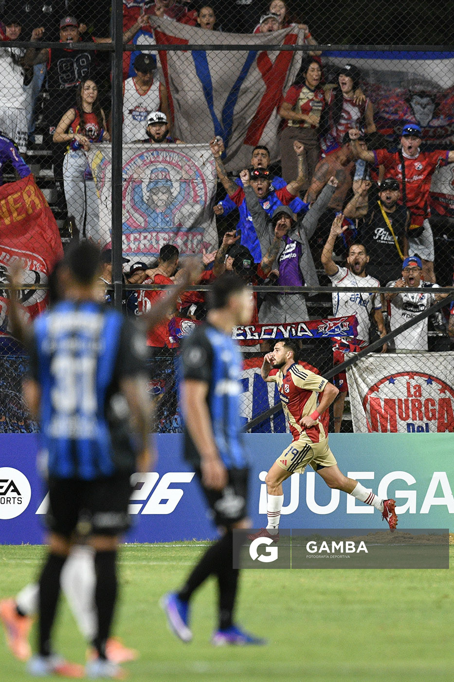Francisco Fydriszewski, de Independiente Medellín, Copa Conmebol Libertadores. Estadio Parque Alfredo V. Viera.