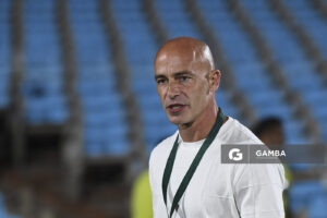 Sebastián Méndez, director técnico de Juventud, Copa Conmebol Libertadores. Estadio Centenario.