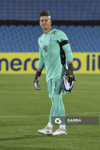 Sebastián Sosa, golero de Juventud, Copa Conmebol Libertadores. Estadio Centenario.