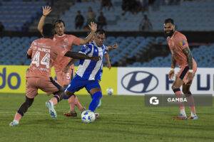 Agustín Alaníz, de Juventud, Copa Conmebol Libertadores. Estadio Centenario.