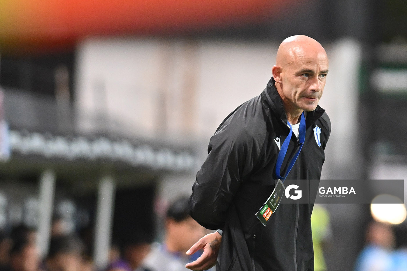 Sebastián Méndez, director técnico de Juventud, Copa Conmebol Libertadores. Estadio Parque Alfredo V. Viera.