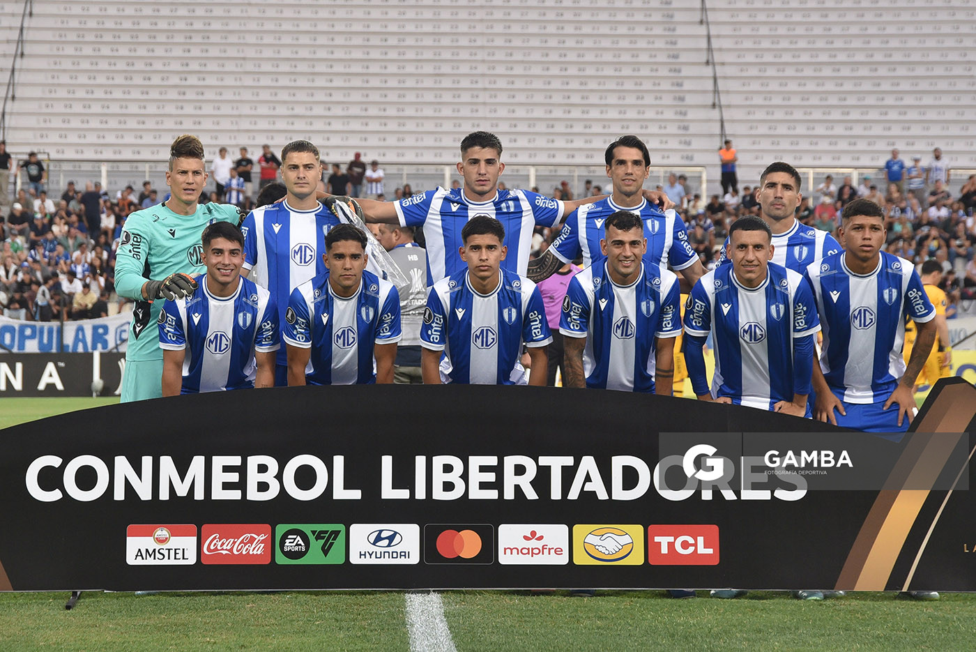 Titulares de Juventud. Copa Conmebol Libertadores. Estadio Parque Alfredo V. Viera.
