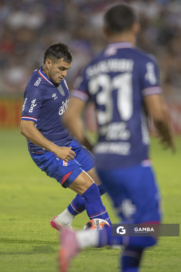 Maximiliano Gómez, de Nacional, Liga AUF Uruguaya 2026 «Juan Carlos De Lima». Estadio Silvestre O. Landoni.