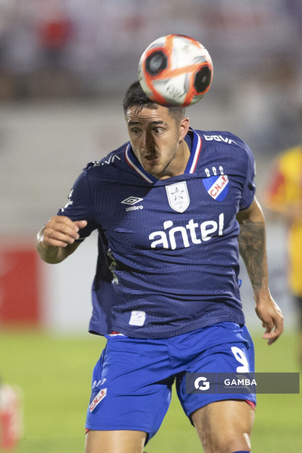 Maximiliano Gómez, de Nacional, Liga AUF Uruguaya 2026 «Juan Carlos De Lima». Estadio Silvestre O. Landoni.