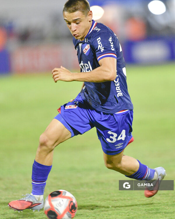 Federico Bais, de Nacional, Liga AUF Uruguaya 2026 «Juan Carlos De Lima». Estadio Silvestre O. Landoni.