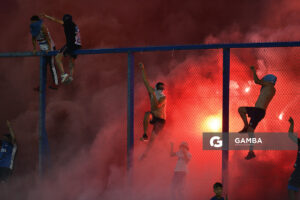 Hinchas de Nacional, Liga AUF Uruguaya 2026. Estadio Gran Parque Central.