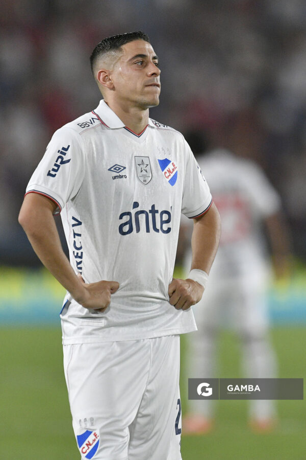 Camilo Cándido, de Nacional, Liga AUF Uruguaya 2026. Estadio Gran Parque Central.