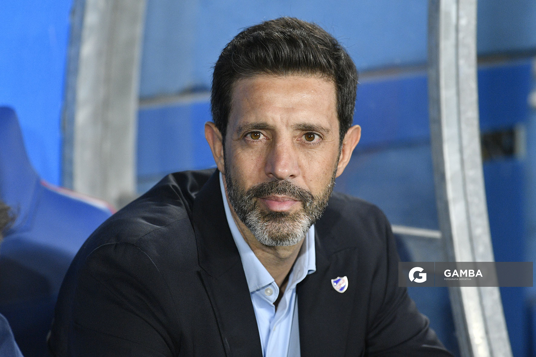 Jorge Bava, director técnico de Nacional, Liga AUF Uruguaya. Estadio Gran Parque Central.
