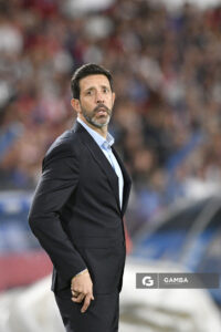 Jorge Bava, director técnico de Nacional, Liga AUF Uruguaya. Estadio Gran Parque Central.