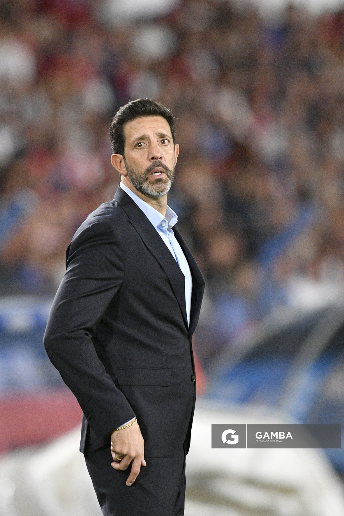 Jorge Bava, director técnico de Nacional, Liga AUF Uruguaya. Estadio Gran Parque Central.