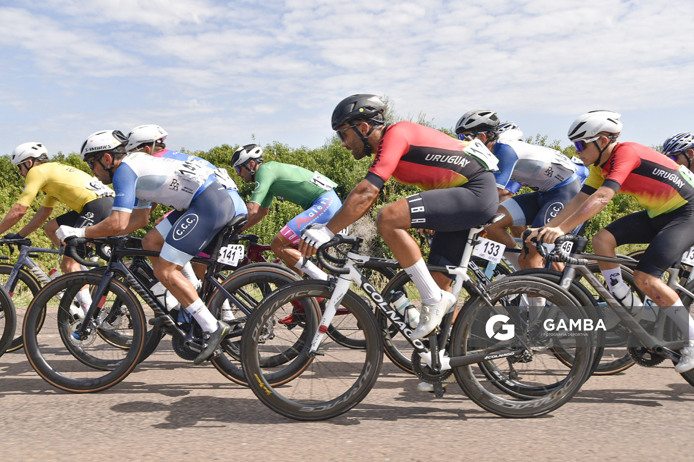 Freddy Fedullo, de CC Artigas de San Ramón. 81ª Vuelta Ciclista del Uruguay.