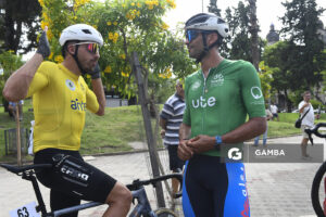 Lucas Gaday, de Dolores Cycles Club. Malla oro líder de la competencia. 81ª Vuelta Ciclista del Uruguay.
