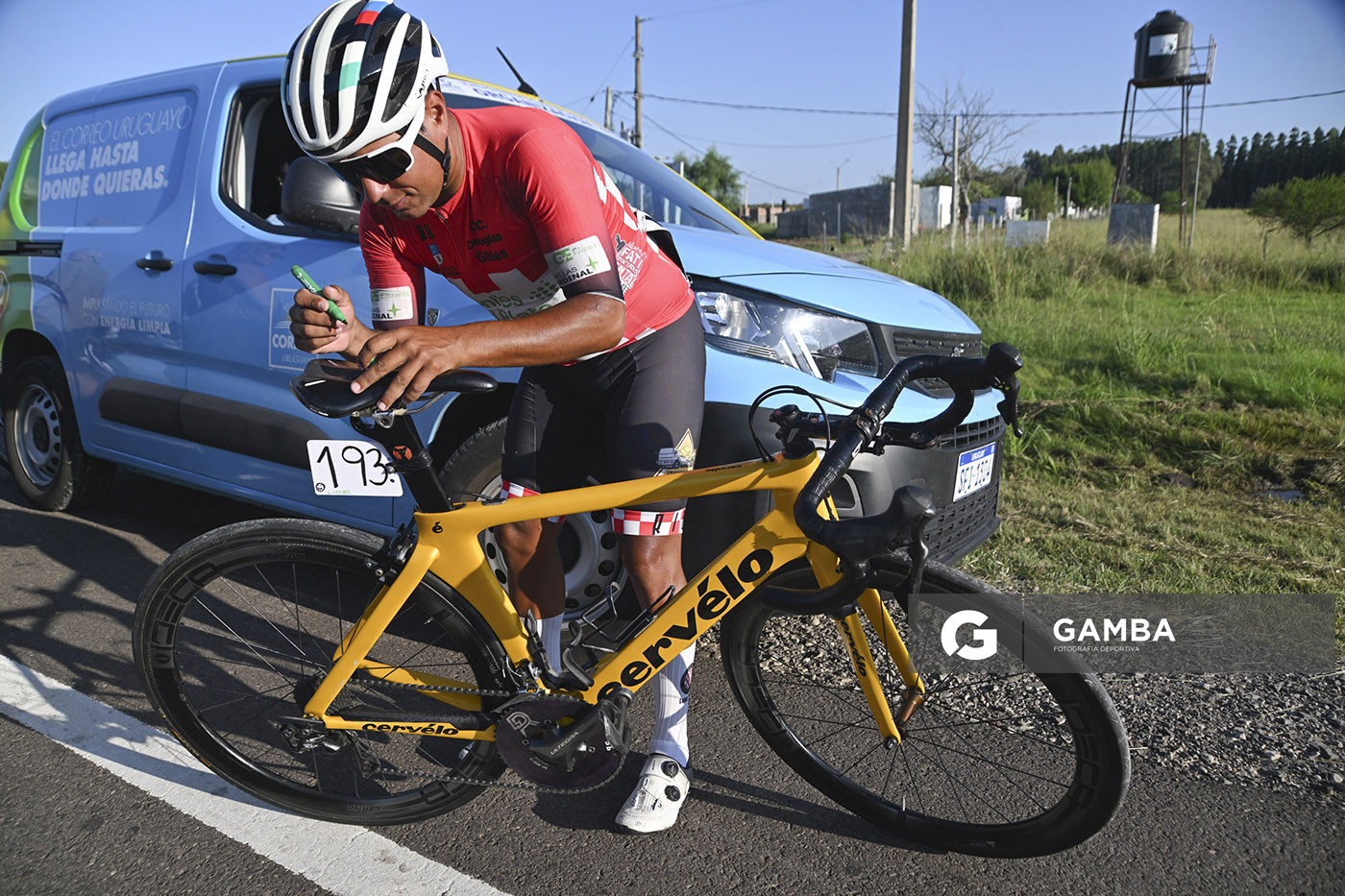 Lucas Tuya, de CC Douglas R. Gilles. 81ª Vuelta Ciclista del Uruguay.