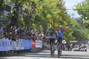 Mateo Mascaraña, de CC Alas Rojas de Santa Lucía. 81ª Vuelta Ciclista del Uruguay.
