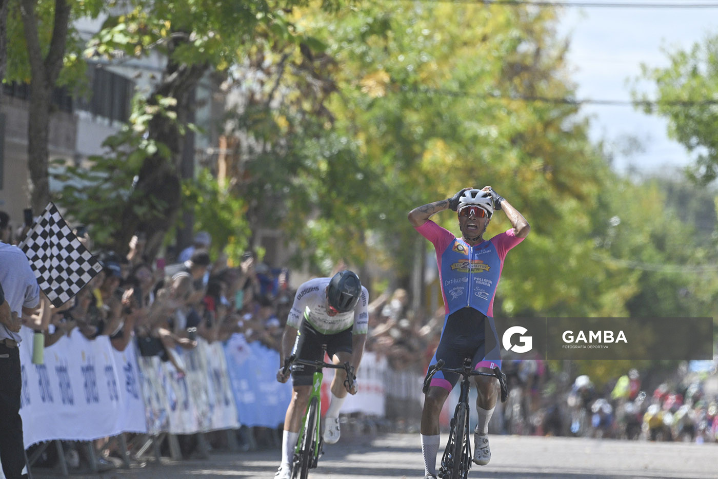Mateo Mascaraña, de CC Alas Rojas de Santa Lucía. 81ª Vuelta Ciclista del Uruguay.