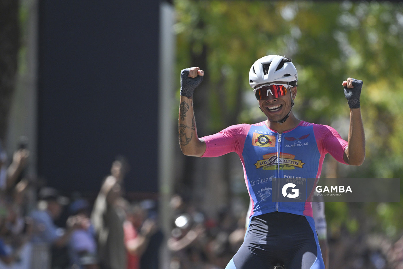 Mateo Mascaraña, de CC Alas Rojas de Santa Lucía. 81ª Vuelta Ciclista del Uruguay.