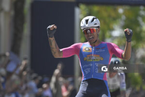 Mateo Mascaraña, de CC Alas Rojas de Santa Lucía. 81ª Vuelta Ciclista del Uruguay.