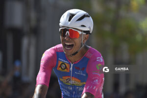 Mateo Mascaraña, de CC Alas Rojas de Santa Lucía. 81ª Vuelta Ciclista del Uruguay.