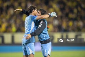 Federico Varese, golero de Racing, Liga AUF Uruguaya. Estadio Campeón del Siglo.