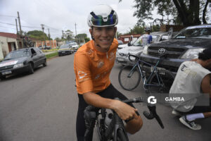 Santiago Rivero, de CC Artigas de San Ramón. 81ª Vuelta Ciclista del Uruguay.